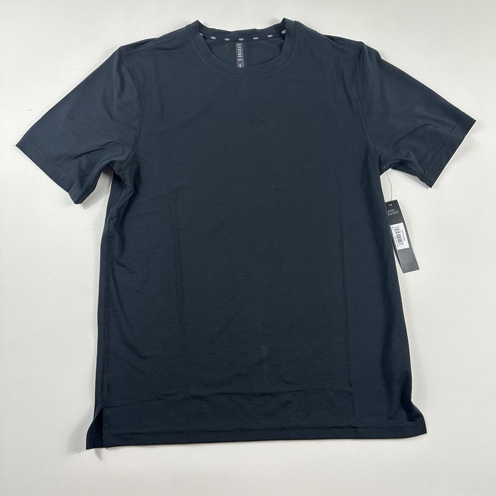 Leg3nd Inspire T Shirt Men Small Black Active Training Gym Short Sleeve Train